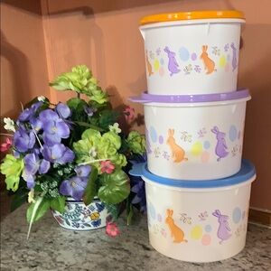 Easter Bunny Storage Containers - Set of 3